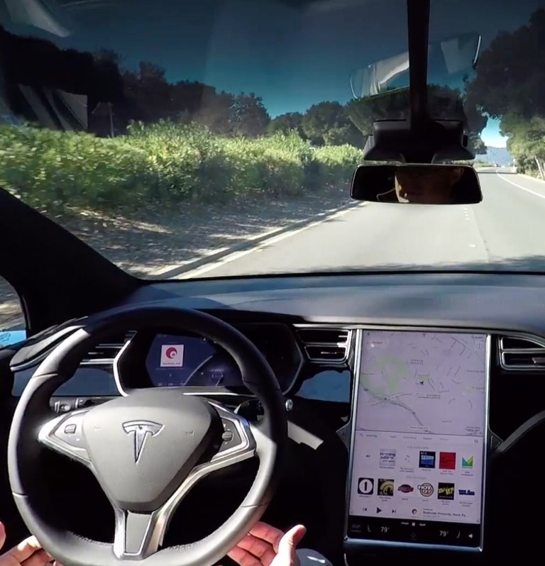 Tesla’s self-driving car
