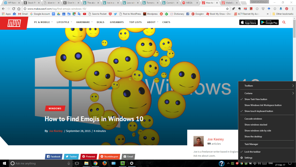 On-screen keyboard, other languages &  emojis on Windows&nbsp;10