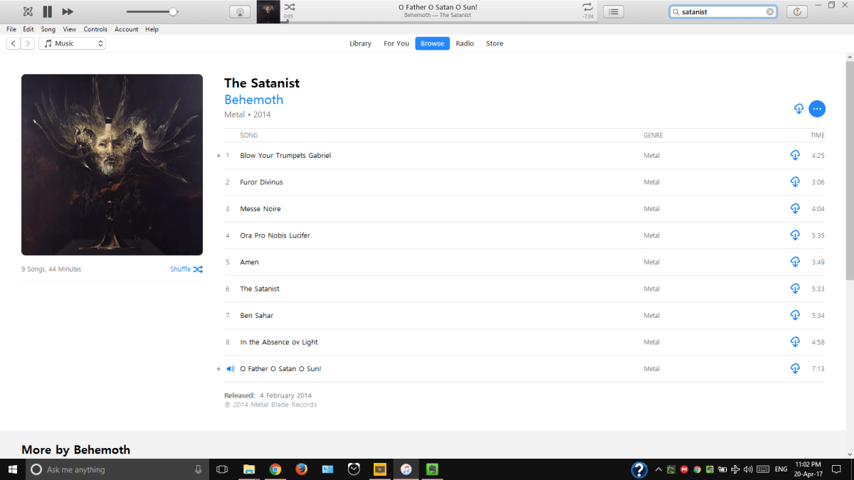 “O Father, O Satan, O Sun” –&nbsp;Behemoth